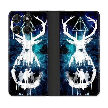 Housse Cuir Portefeuille Pour Motorola Moto G37 / G37 Power / G47 Harry Potter Patronome