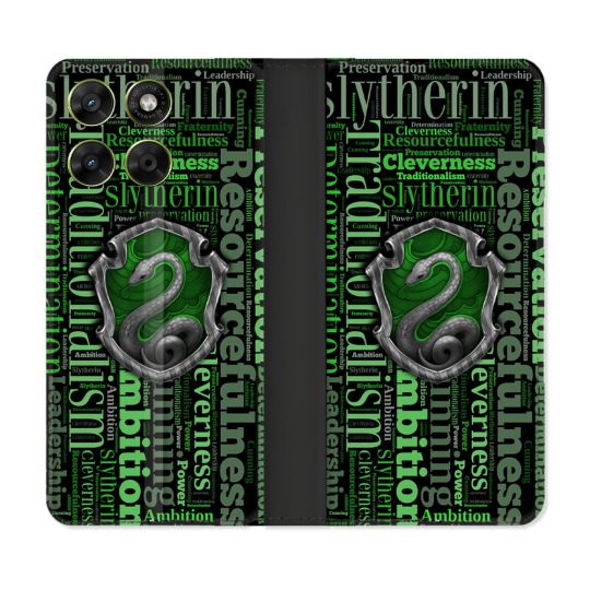 Housse Cuir Portefeuille Pour Motorola Moto G37 / G37 Power / G47 Harry Potter Serpentar