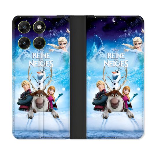 Housse Cuir Portefeuille Pour Motorola Moto G37 / G37 Power / G47 La Reine Des Neiges