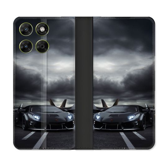 Housse Cuir Portefeuille Pour Motorola Moto G37 / G37 Power / G47 Lamborghini Avion