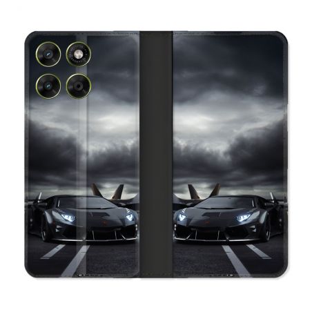 Housse Cuir Portefeuille Pour Motorola Moto G37 / G37 Power / G47 Lamborghini Avion