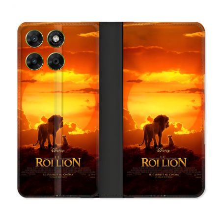 Housse Cuir Portefeuille Pour Motorola Moto G37 / G37 Power / G47 Le Roi Lion Affiche