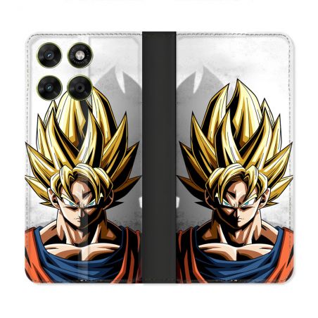Housse Cuir Portefeuille Pour Motorola Moto G37 / G37 Power / G47 Manga Dragon Ball Sangoku Portrait