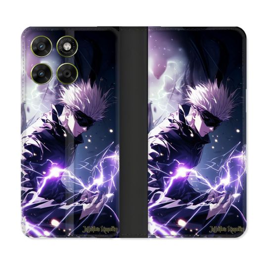 Housse Cuir Portefeuille Pour Motorola Moto G37 / G37 Power / G47 Manga Jujutsu Kaisen Gojo Saturo