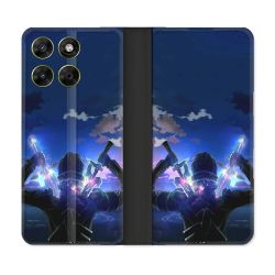Housse Cuir Portefeuille Pour Motorola Moto G37 / G37 Power / G47 Manga SAO sword Art Online Epee