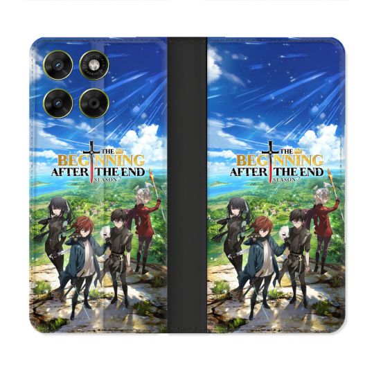 Housse Cuir Portefeuille Pour Motorola Moto G37 / G37 Power / G47 Manga The Beginning After The End Affiche