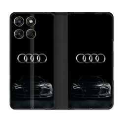 Housse Cuir Portefeuille Pour Motorola Moto G17 / G17 Power Audi