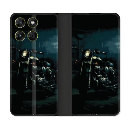 Housse Cuir Portefeuille Pour Motorola Moto G37 / G37 Power / G47 Moto Harley Vintage