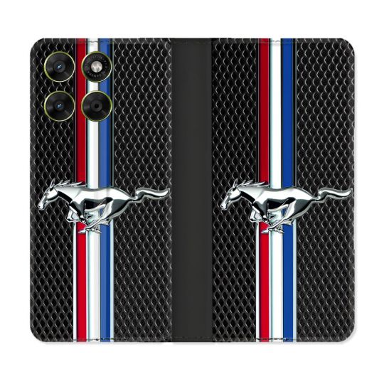 Housse Cuir Portefeuille Pour Motorola Moto G37 / G37 Power / G47 Mustang