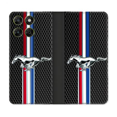 Housse Cuir Portefeuille Pour Motorola Moto G37 / G37 Power / G47 Mustang