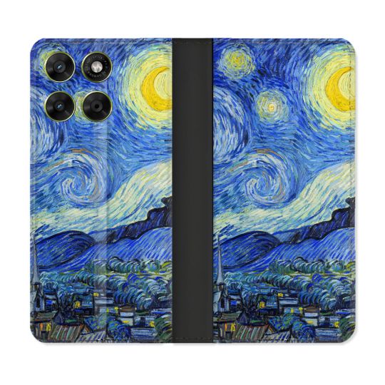 Housse Cuir Portefeuille Pour Motorola Moto G37 / G37 Power / G47 Peinture La nuit étoilée