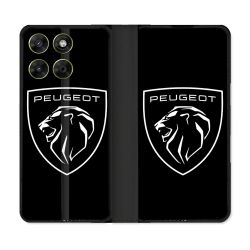 Housse Cuir Portefeuille Pour Motorola Moto G37 / G37 Power / G47 Peugeot