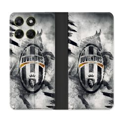 Housse Cuir Portefeuille Pour Motorola Moto G17 / G17 Power Foot Juventus Turin