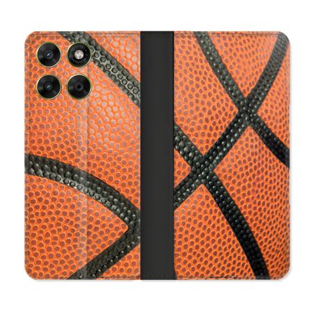 Housse Cuir Portefeuille Pour Motorola Moto G37 / G37 Power / G47 Sport Ballon Basket