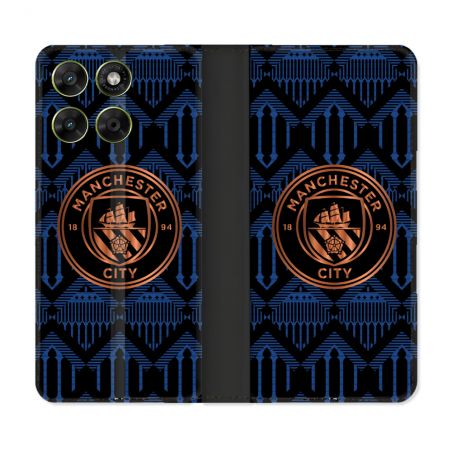 Housse Cuir Portefeuille Pour Motorola Moto G17 / G17 Power Foot Manchester City