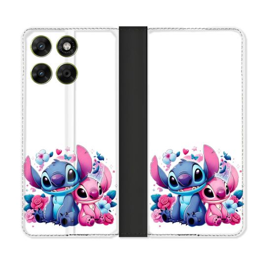 Housse Cuir Portefeuille Pour Motorola Moto G37 / G37 Power / G47 Stitch Love