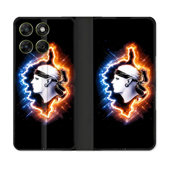 Housse Cuir Portefeuille Pour Motorola Moto G37 / G37 Power / G47 Voyage Corse Brillante
