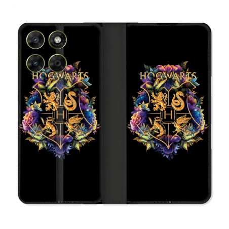 Housse Cuir Portefeuille Pour Motorola Moto G17 / G17 Power Harry Potter Hogwarts