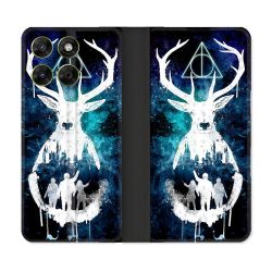 Housse Cuir Portefeuille Pour Motorola Moto G17 / G17 Power Harry Potter Patronome