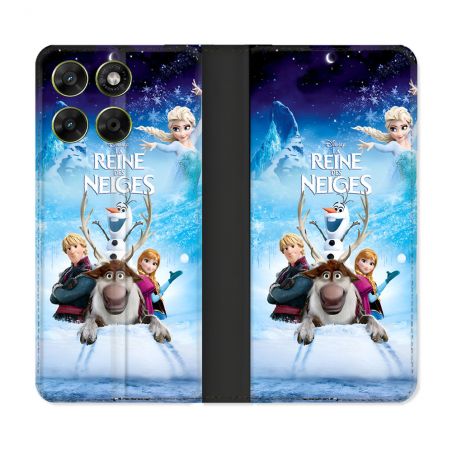 Housse Cuir Portefeuille Pour Motorola Moto G17 / G17 Power La Reine Des Neiges