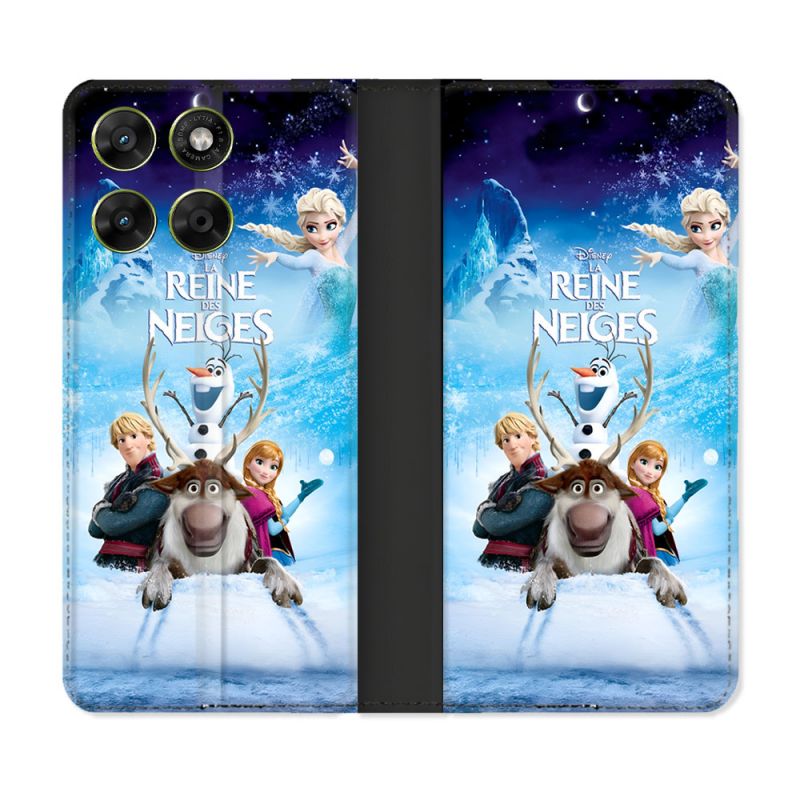 Housse Cuir Portefeuille Pour Motorola Moto G17 / G17 Power La Reine Des Neiges