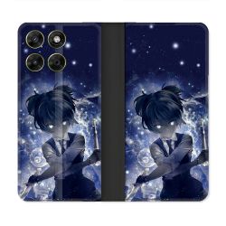 Housse Cuir Portefeuille Pour Motorola Moto G17 / G17 Power Manga Assassination Classroom Nagisa