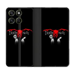 Housse Cuir Portefeuille Pour Motorola Moto G17 / G17 Power Manga Death Note Noir