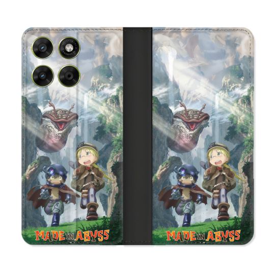Housse Cuir Portefeuille Pour Motorola Moto G17 / G17 Power Manga Made In Abyss Affiche
