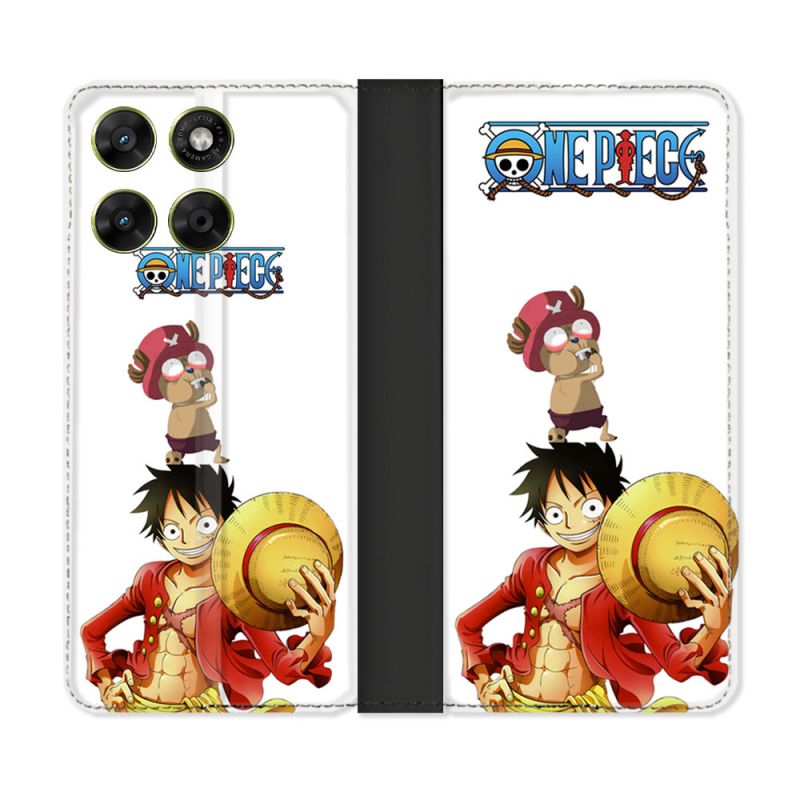 Housse Cuir Portefeuille Pour Motorola Moto G17 / G17 Power Manga One Piece Chopper