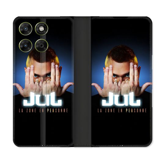 Housse Cuir Portefeuille Pour Motorola Moto G17 / G17 Power Musique Jul Signe