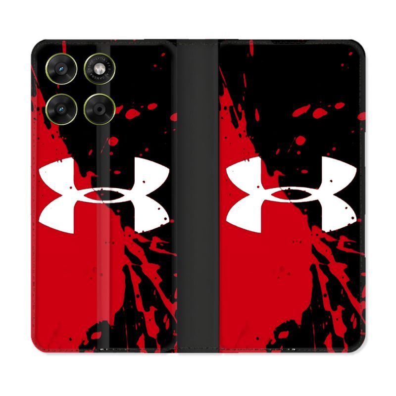 Housse Cuir Portefeuille Pour Motorola Moto G17 / G17 Power Under Armour
