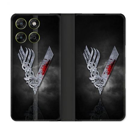 Housse Cuir Portefeuille Pour Motorola Moto G17 / G17 Power Viking