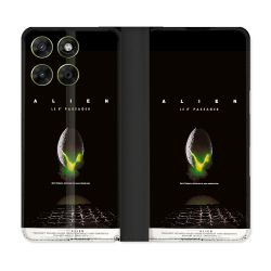 Housse Cuir Portefeuille Pour Motorola Moto G67 / G77 / G87 Alien Affiche