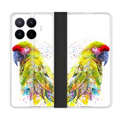Housse Cuir Portefeuille Pour Xiaomi 17T Animal Perroquet Jaune