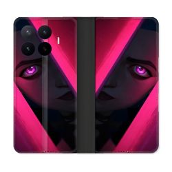 Housse Cuir Portefeuille Pour Xiaomi 17T Arcane Jinx Rose