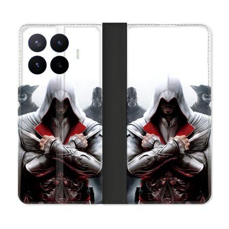 Housse Cuir Portefeuille Pour Xiaomi 17T Assassin Creed Mask