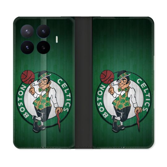 Housse Cuir Portefeuille Pour Xiaomi 17T Basket Boston Celtics
