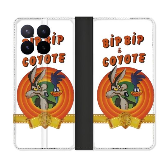 Housse Cuir Portefeuille Pour Xiaomi 17T Bip Bip Coyote