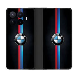Housse Cuir Portefeuille Pour Xiaomi 17T BMW Logo