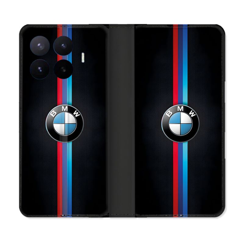 Housse Cuir Portefeuille Pour Xiaomi 17T BMW Logo