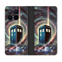 Housse Cuir Portefeuille Pour Xiaomi 17T Dr Who Tardis Univers