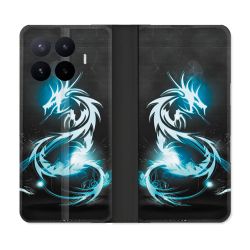 Housse Cuir Portefeuille Pour Xiaomi 17T Fantastique Dragon Bleu