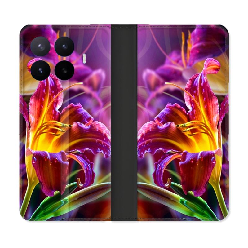 Housse Cuir Portefeuille Pour Xiaomi 17T Fleur Lys Color
