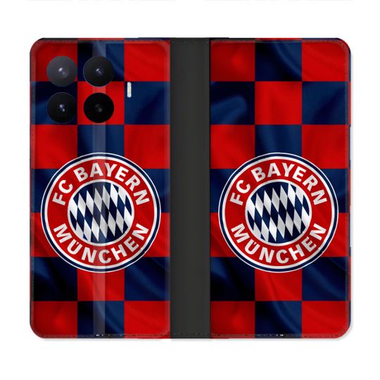 Housse Cuir Portefeuille Pour Xiaomi 17T Foot Bayern Munich Carreaux