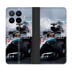 Housse Cuir Portefeuille Pour Xiaomi 17T Formule 1 F1 Mercedes Petronas