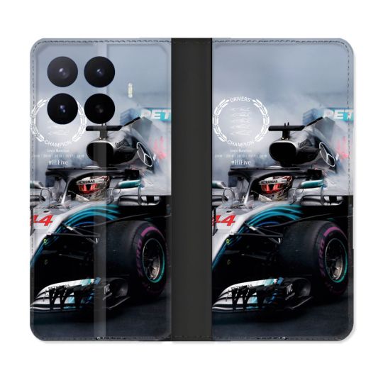Housse Cuir Portefeuille Pour Xiaomi 17T Formule 1 F1 Mercedes Petronas