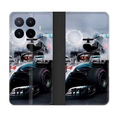 Housse Cuir Portefeuille Pour Xiaomi 17T Formule 1 F1 Mercedes Petronas