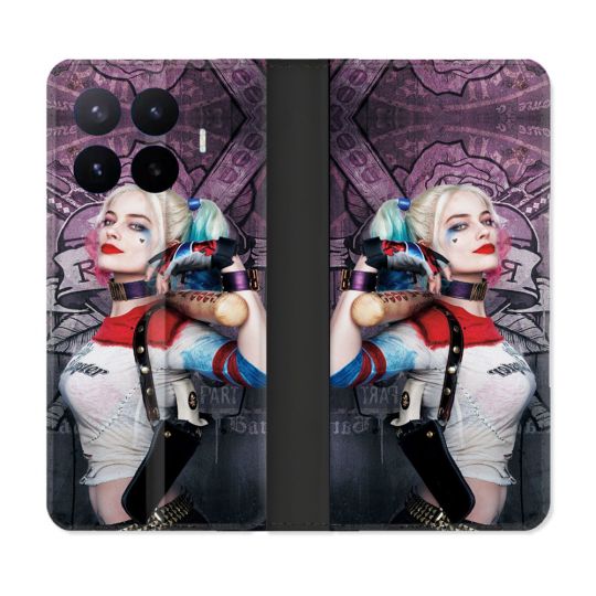 Housse Cuir Portefeuille Pour Xiaomi 17T Harley Quinn Batte