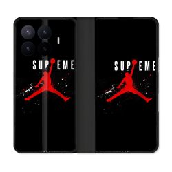 Housse Cuir Portefeuille Pour Xiaomi 17T Jordan Supreme Noir