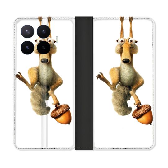 Housse Cuir Portefeuille Pour Xiaomi 17T L'âge de Glace Scratch Suspendu